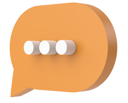 Live chat icon. 3D icon. 3d illustration.の写真素材
