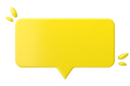 Speech bubble. Chat bubble. 3D illustration.の写真素材