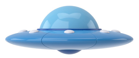 UFO. 3D illustration. 3D rendering.の写真素材