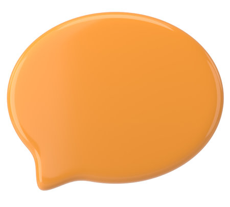 Speech bubble. Chat bubble. 3D illustration.の写真素材