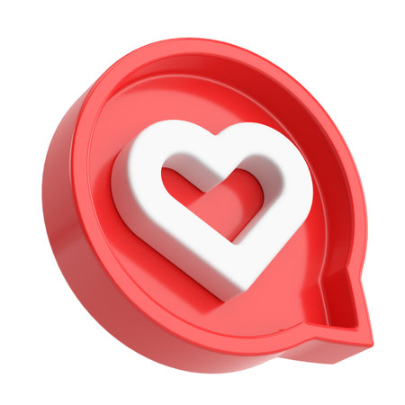 3D like icon. 3D illustration.の写真素材