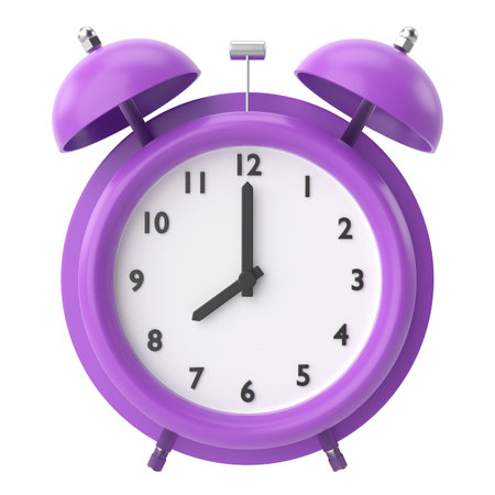 3D alarm clock. 3D illustration.の写真素材