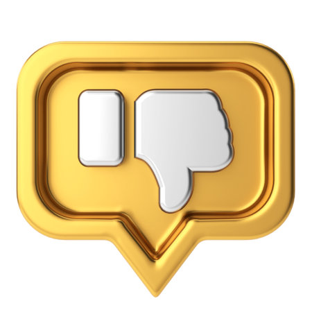 3D dislike icon. 3D illustration.の写真素材
