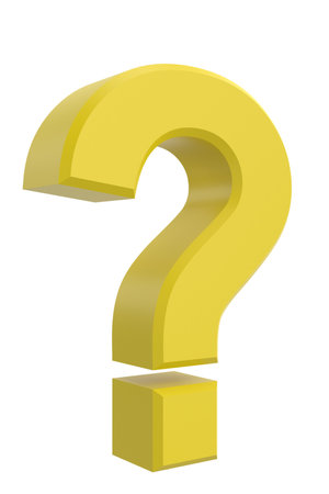 Question mark sign. 3D question mark.の写真素材