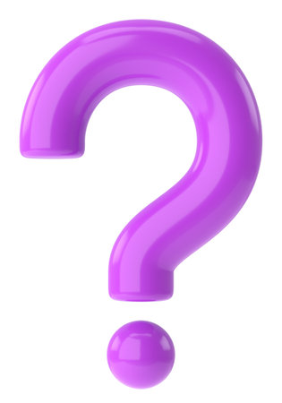 Question mark sign. 3D question mark.の写真素材