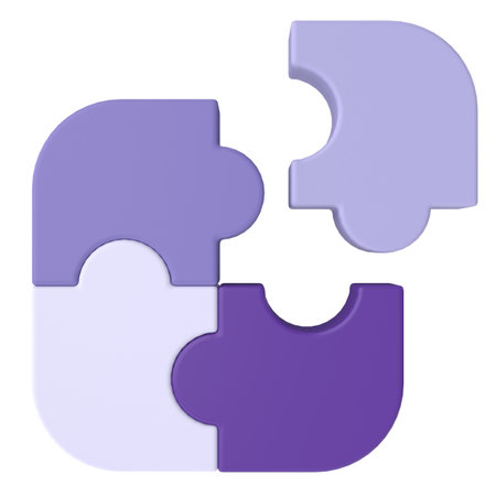 3D puzzle. 3D icon.の写真素材
