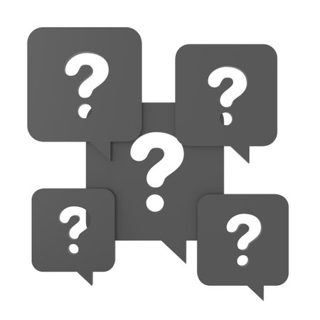 Question mark sign. 3D question mark.の写真素材