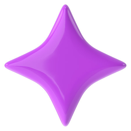 Starburst. 3D star. Spangle effect. 3D illustration.の写真素材
