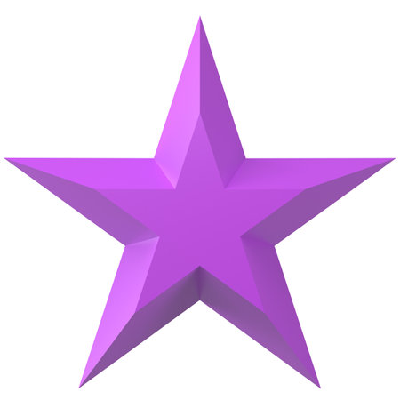 3D star. 3D illustration.の写真素材