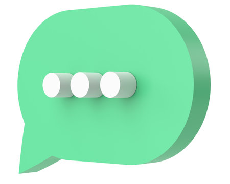 Live chat icon. 3D icon. 3d illustration.の写真素材