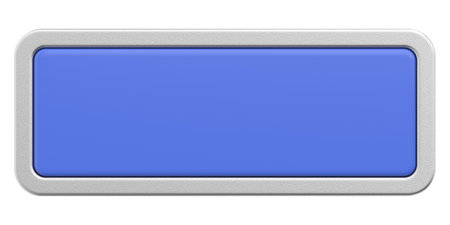 3D button. Empty button. 3D illustration.の写真素材