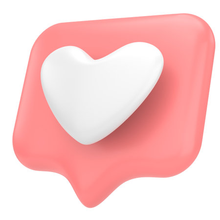 Like icon. like button. 3D illustration.の写真素材