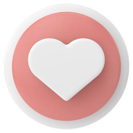 Like icon. like button. 3D illustration.の写真素材