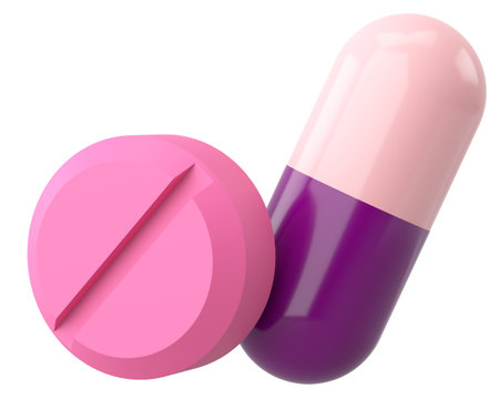Medicine. 3D drug. 3D illustration.の写真素材