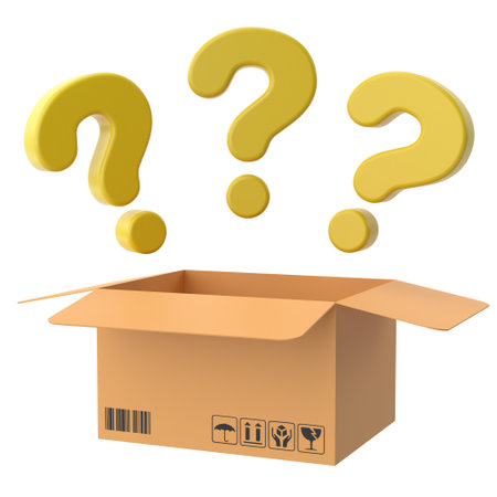 Mystery box. Lucky box. 3D illustration.の写真素材