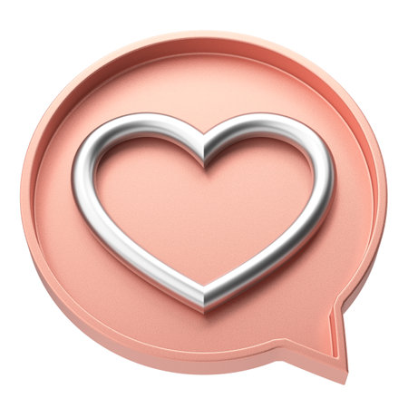 3D love icon. Valentine decoration.の写真素材
