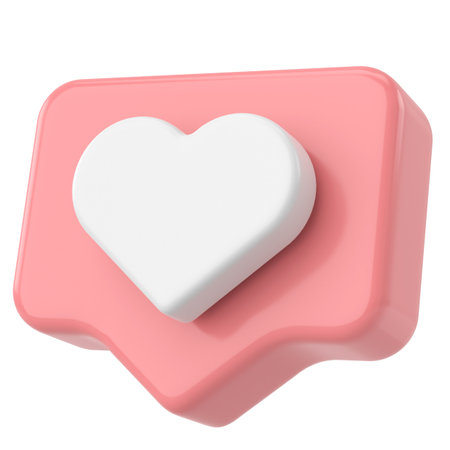 3D like icon. 3D illustration.の写真素材