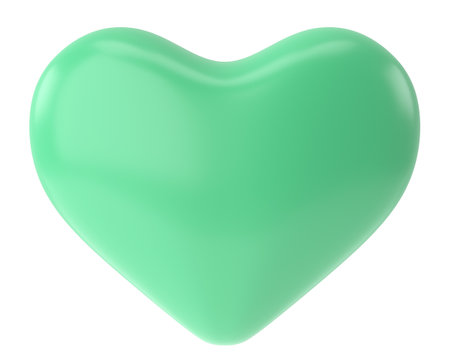 3D heart. Valentine card decoration. 3D illustration.の写真素材