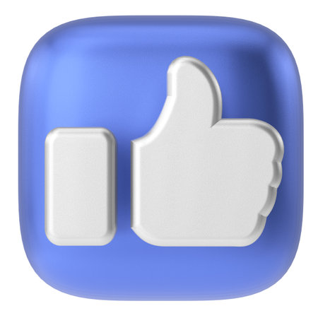3D like icon. 3D icon. 3D illustration.の写真素材
