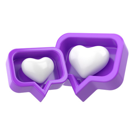 3D like icon. 3D icon. 3D illustration.の写真素材
