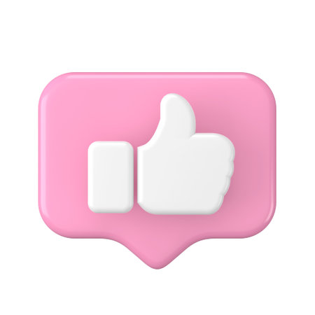 3D like icon. 3D illustration.の写真素材