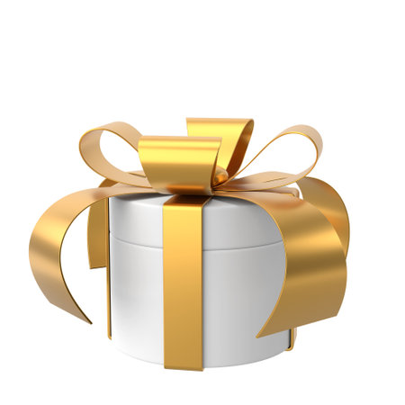 3D gift box. 3D illustration.の写真素材