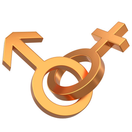 Gender icon. 3D icon. 3D illustration.の写真素材