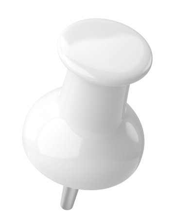 Push pin. Drawing pin. 3D pin. 3D illustration.の写真素材