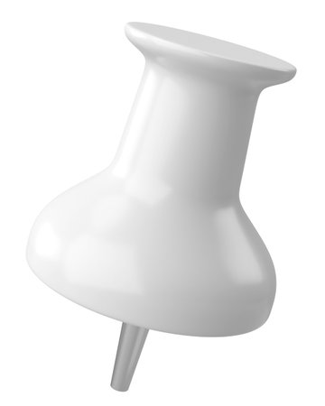 Push pin. Drawing pin. 3D pin. 3D illustration.の写真素材