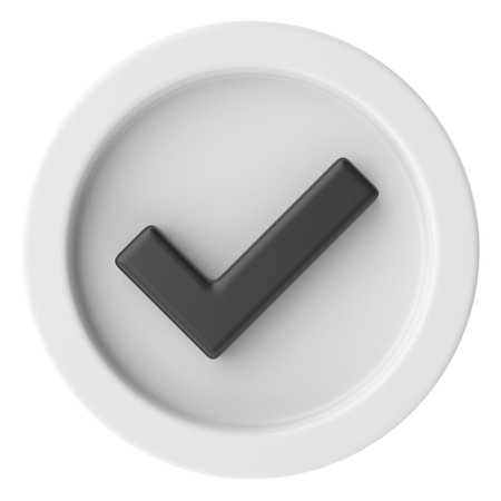3D check box icon. 3D check list. 3D illustration.の写真素材