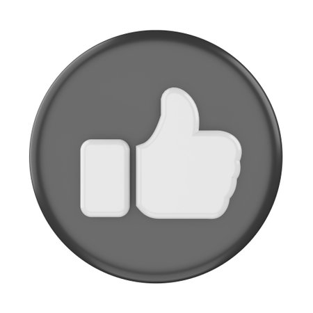 3D like icon. like button. 3D element.の写真素材