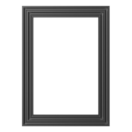 3D frame. Modern frame. 3D illustration.の写真素材