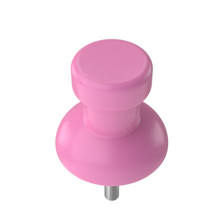 Push pin. Drawing pin. 3D pin.の写真素材