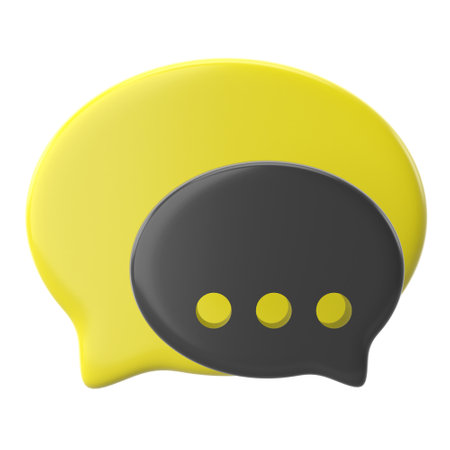 Live chat icon. 3D element.の写真素材