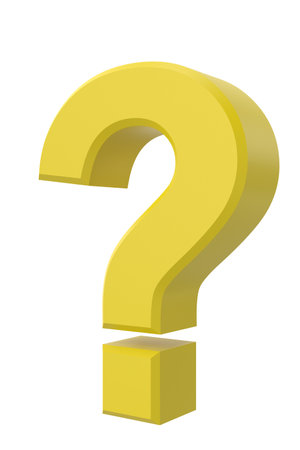 Question mark sign. 3D question mark.の写真素材