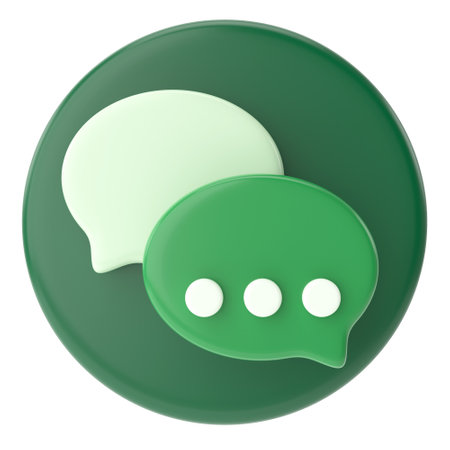 Live chat icon. 3D icon.の写真素材