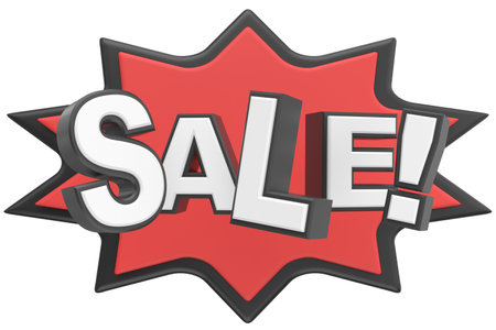 Sale badge. 3D illustration.の写真素材