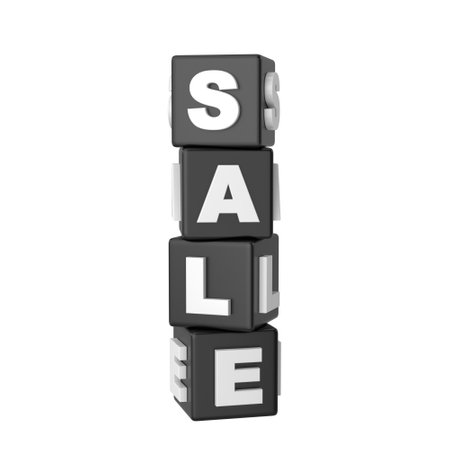 3D Sale box. Sale banner decoration.の写真素材