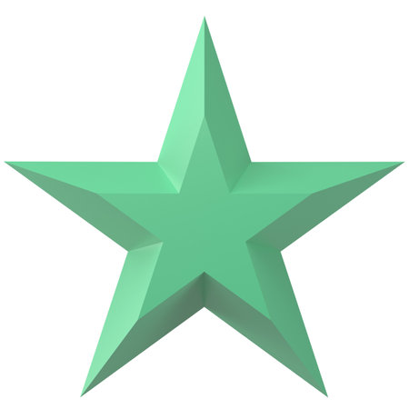 3D star. 3D illustration.の写真素材
