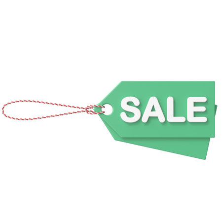 Sale tag. Sale label. 3D tag.の写真素材