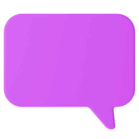 Speech bubble. Speech balloon. Text box. 3D illustration.の写真素材