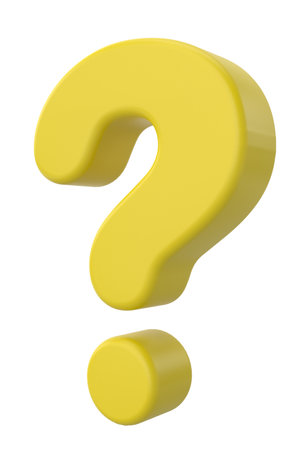 Question mark sign. 3D illustration.の写真素材