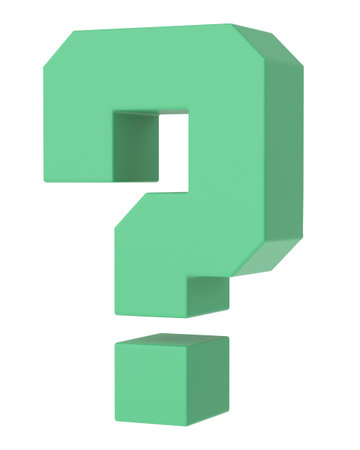 Question mark sign. 3D question mark.の写真素材