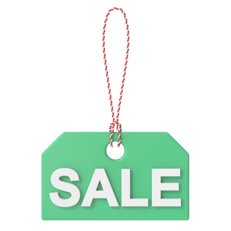 Sale tag. Sale label. 3D tag.の写真素材