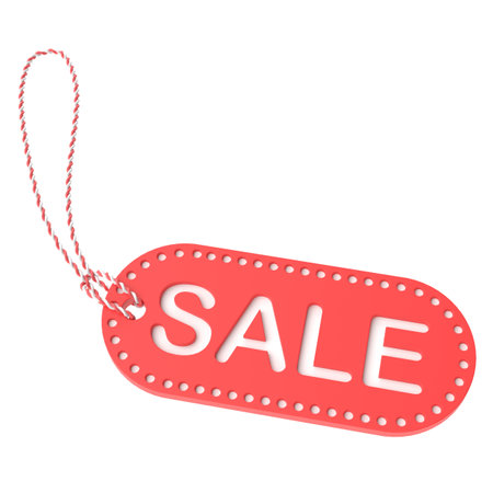 Sale tag. Sale label. 3D tag.の写真素材