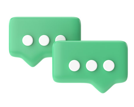 Live chat icon. 3D icon.の写真素材