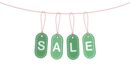 Sale tag. Sale label. 3D tag.の写真素材