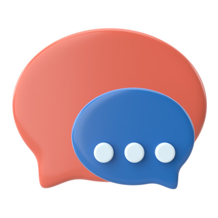 Live chat icon. 3D icon.の写真素材