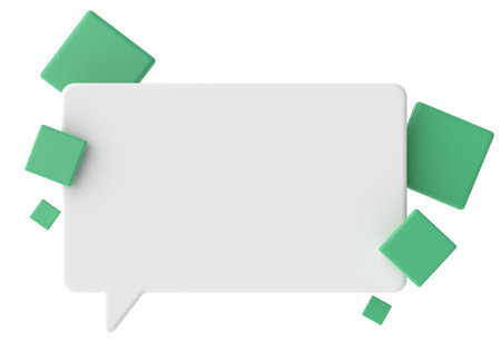 Speech bubble. 3D text box.の写真素材