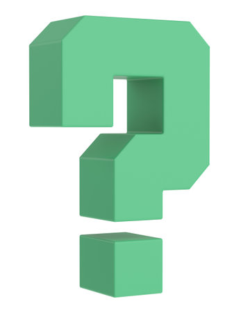 Question mark sign. 3D question mark.の写真素材